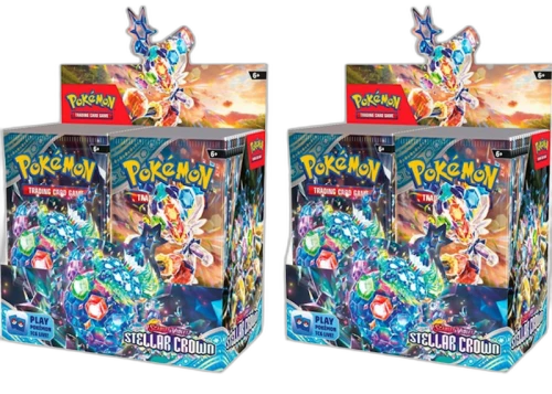 Pokémon Scarlet & Violet Stellar Crown Booster Box 2x Lot