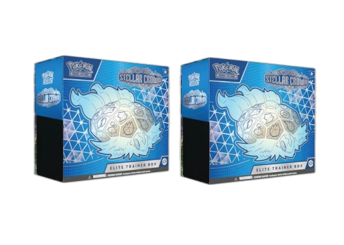 Pokémon Scarlet & Violet Steller Crown Elite Trainer Box 2x Lot