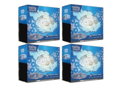 Pokémon Scarlet & Violet Steller Crown Pokemon Center Elite Trainer Box 4x Lot