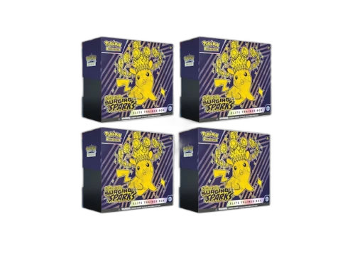 Pokémon Scarlet & Violet Surging Sparks Elite Trainer Box 4x Lot