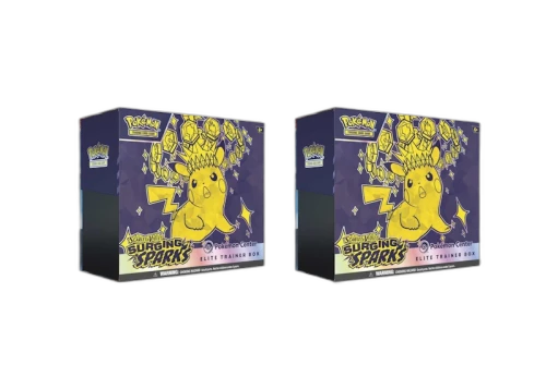 Pokémon Scarlet & Violet Surging Sparks Pokemon Center Elite Trainer Box 2x Lot
