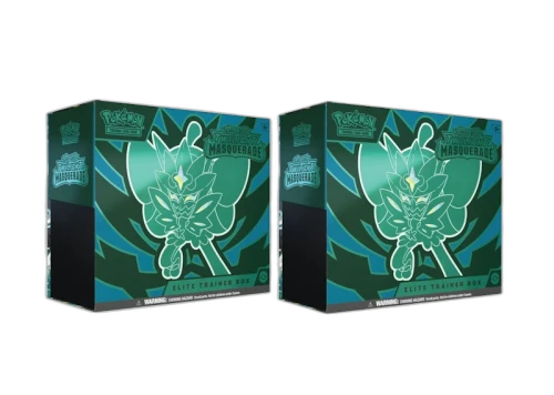 Pokémon Scarlet & Violet Twilight Masquerade Elite Tainer Box 2x Lot