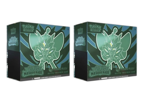 Pokémon Scarlet & Violet Twilight Masquerade Pokemon Center Elite Tainer Box 2x Lot