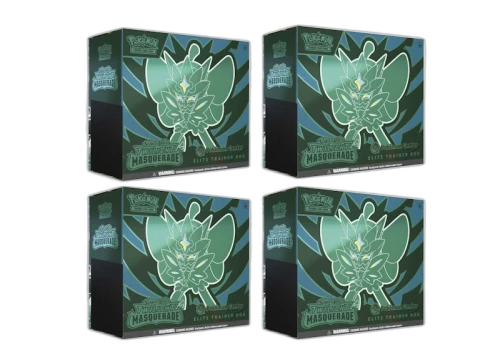 Pokémon Scarlet & Violet Twilight Masquerade Pokemon Center Elite Tainer Box 4x Lot