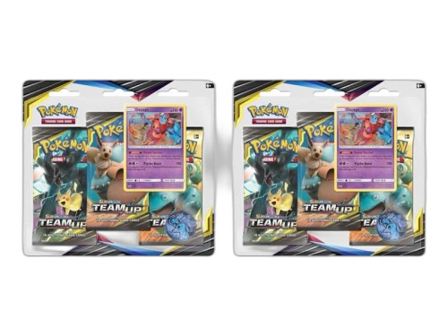 Pokémon Sun & Moon Team Up Deoxys 3 Pack Booster 2x Lot