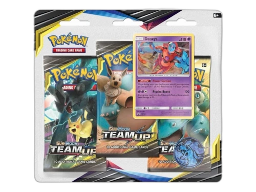 Pokémon Sun & Moon Team Up Deoxys 3 Pack Booster