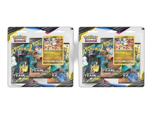 Pokémon Sun & Moon Team Up Ultra Necrozma 3 Pack Booster 2x Lot