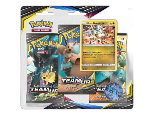 Pokémon Sun & Moon Team Up Ultra Necrozma 3 Pack Booster