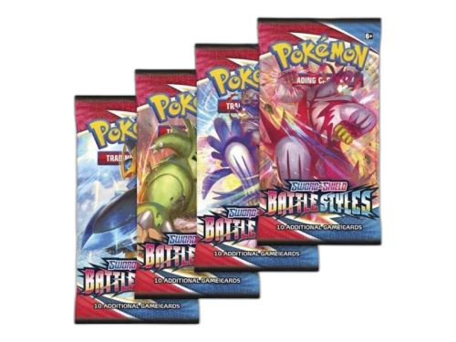 Pokémon Sword & Shield Battle Styles Booster Pack 4x Lot (Artwork May Vary)