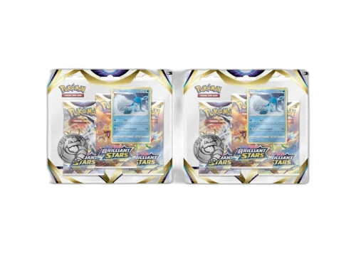 Pokémon Sword & Shield Brilliant Stars Glaceon Promo Card 3 Booster Packs 2x Lot