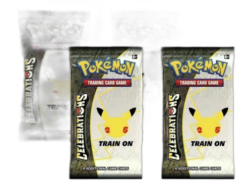 Pokémon Sword & Shield Celebrations Booster Pack 4x Lot (Artwork May Vary)