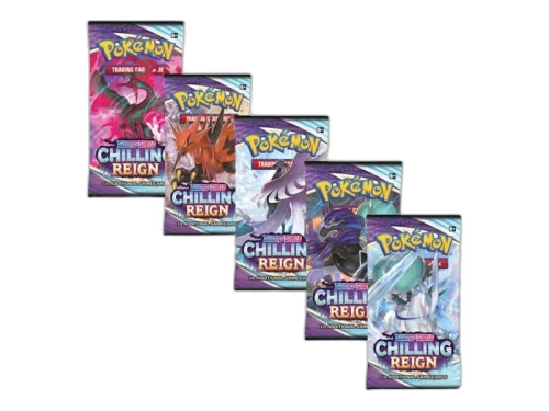 Pokémon Sword & Shield Chilling Reign Booster Pack 5x Lot (Artwork May Vary)