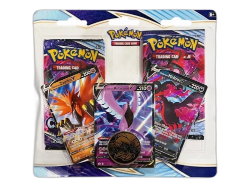 Pokémon Sword & Shield Chilling Reign Center Apology (Galarian Zapdos V, Articuno V, Moltres V) Blister 2 Pack