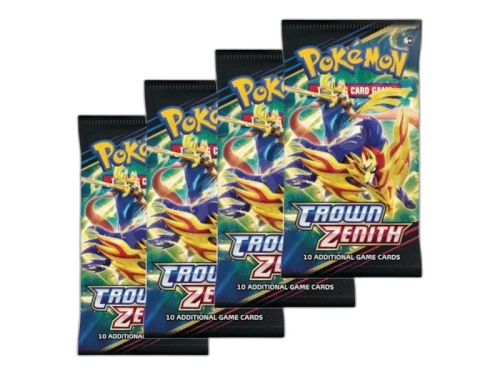 Pokémon Sword & Shield Crown Zenith Booster Pack 4x Lot (Artwork May Vary)
