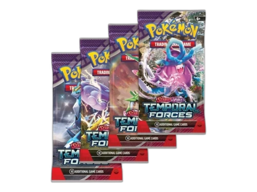 Pokémon Sword & Shield Temporal Forces Booster Pack 4x Lot (Artwork May Vary)