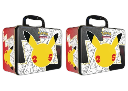 Pokémon TCG 25th Anniversary Celebrations Collector Chest Tin 2x Lot