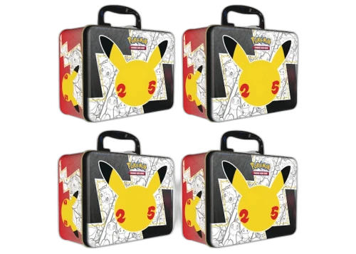 Pokémon TCG 25th Anniversary Celebrations Collector Chest Tin 4x Lot