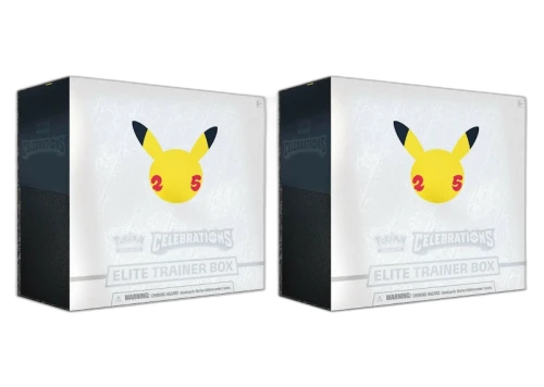 Pokémon TCG 25th Anniversary Celebrations Elite Trainer Box 2x Lot