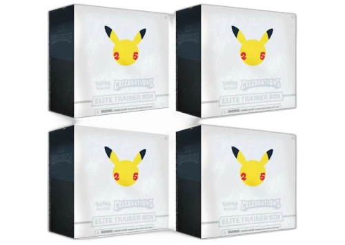 Pokémon TCG 25th Anniversary Celebrations Elite Trainer Box 4x Lot