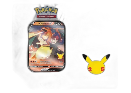 Pokémon TCG 25th Anniversary Celebrations Large Tin Lances Charizard V
