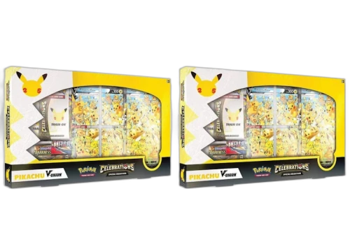 Pokémon TCG 25th Anniversary Celebrations Pikachu V Union Special Collection Box 2x Lot