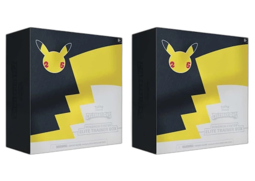 Pokémon TCG 25th Anniversary Celebrations Pokémon Center Exclusive Elite Trainer Box 2x Lot