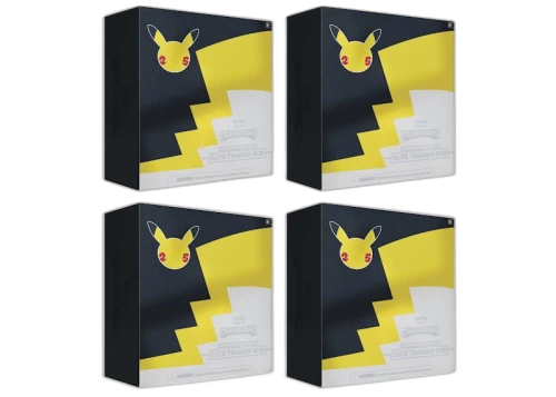 Pokémon TCG 25th Anniversary Celebrations Pokémon Center Exclusive Elite Trainer Box 4x Lot
