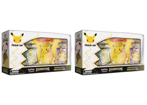 Pokémon TCG 25th Anniversary Celebrations Premium Pikachu VMAX Figure Collection Box 2x Lot