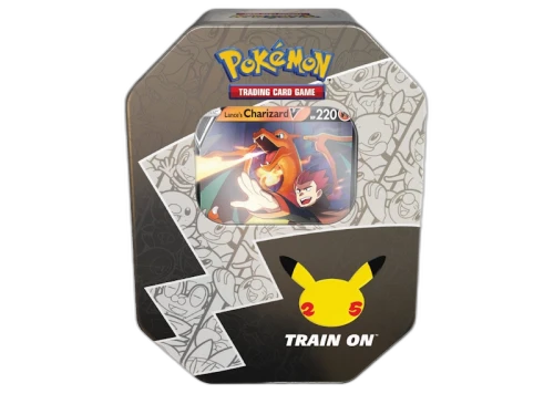 Pokémon TCG 25th Anniversary Celebrations Tin Lances Charizard V