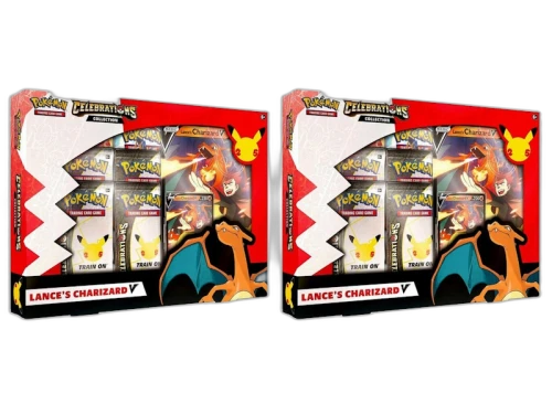 Pokémon TCG 25th Anniversary Celebrations V Box Lances Charizard V 2x Lot