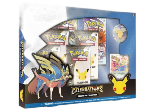 Pokémon TCG 25th Anniversary Celebrations Zacian Deluxe Pin Collection
