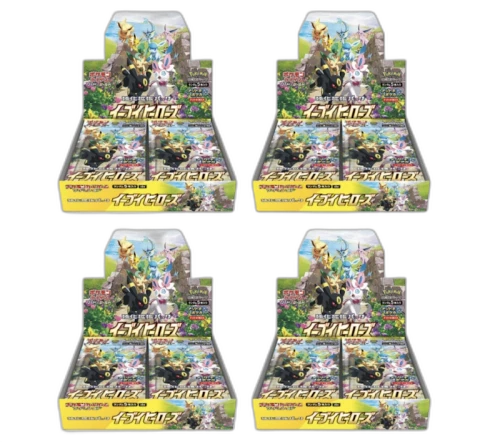 Pokemon TCG Eevee Heroes Booster Box 4x Lot (Japanese)