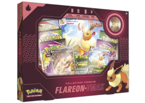 Pokémon TCG Flareon V VMAX Premium Collection Box (Italian Version)