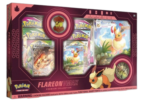 Pokémon TCG Flareon V VMAX Premium Collection Box (US Version)