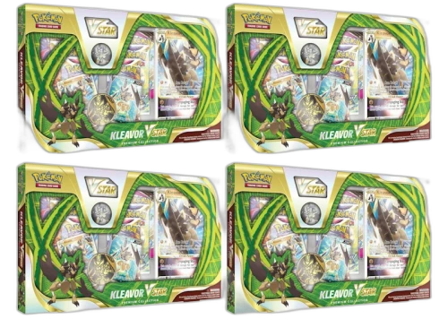 Pokémon TCG Kleavor VSTAR Premium Collection Box 4x Lot