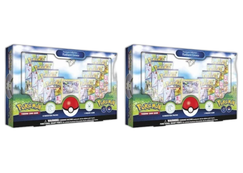 Pokémon TCG Pokémon GO Radiant Eevee Premium Collection Box 2x Lot