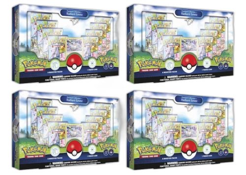 Pokémon TCG Pokémon GO Radiant Eevee Premium Collection Box 4x Lot