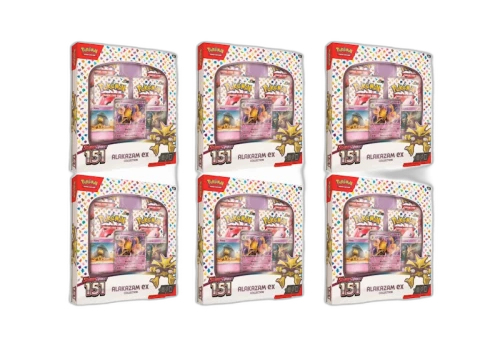 Pokémon TCG Scarlet & Violet 151 Alakazam ex Box 6x Lot