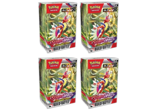Pokémon TCG Scarlet & Violet Build & Battle Box 4x Lot