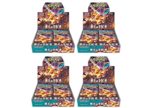 Pokémon TCG Scarlet & Violet Expansion Pack Ruler of the Black Flame Booster Box (Japanese) 4x Lot