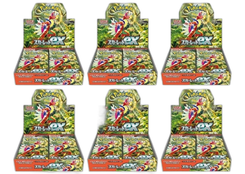 Pokémon TCG Scarlet & Violet Expansion Pack Scarlet ex Box (Japanese) 6x Lot