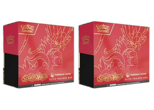 Pokémon TCG Scarlet & Violet Koraidon Pokémon Center Elite Trainer Box 2x Lot