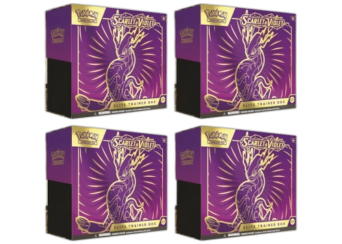 Pokémon TCG Scarlet & Violet Miraidon Elite Trainer Box 4x Lot