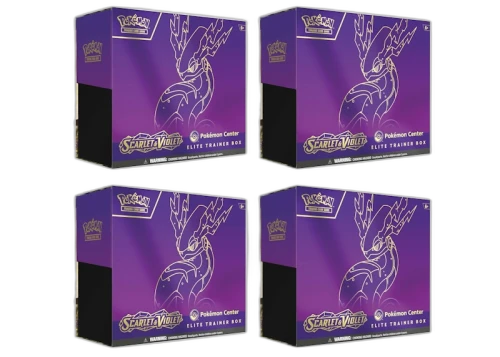 Pokémon TCG Scarlet & Violet Miraidon Pokémon Center Elite Trainer Box 4x Lot