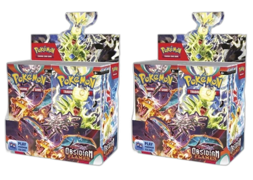Pokémon TCG Scarlet & Violet Obsidian Flames Booster Box 2x Lot