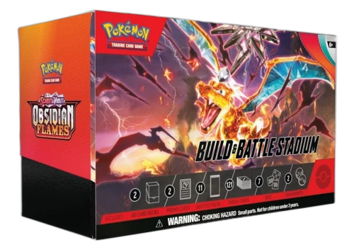 Pokémon TCG Scarlet & Violet Obsidian Flames Build & Battle Stadium 4x Lot