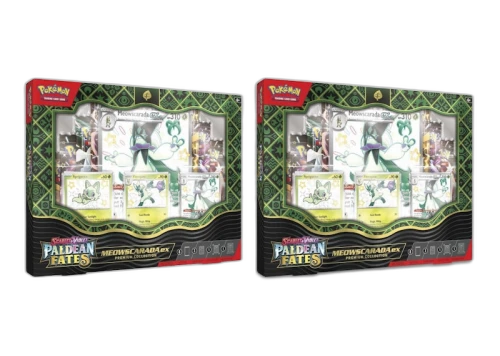 Pokémon TCG Scarlet & Violet Paldean Fates Meowscarada ex Premium Collection 2x Lot