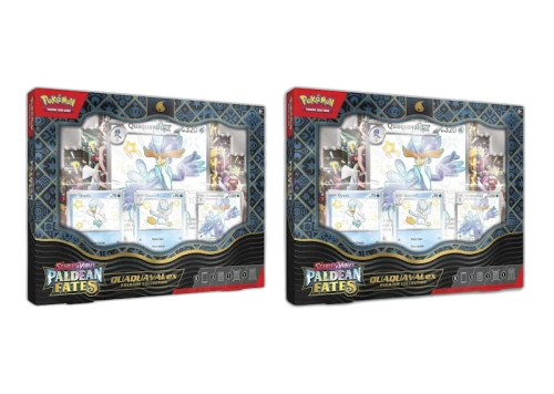 Pokémon TCG Scarlet & Violet Paldean Fates Quaquaval ex Premium Collection 2x Lot