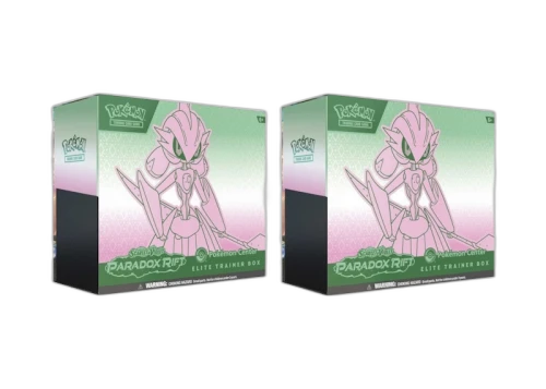 Pokémon TCG Scarlet & Violet Paradox Rift Iron Valiant Pokemon Center Elite Trainer Box 2x Lot