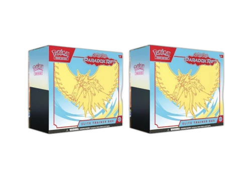 Pokémon TCG Scarlet & Violet Paradox Rift Roaring Moon Elite Trainer Box 2x Lot